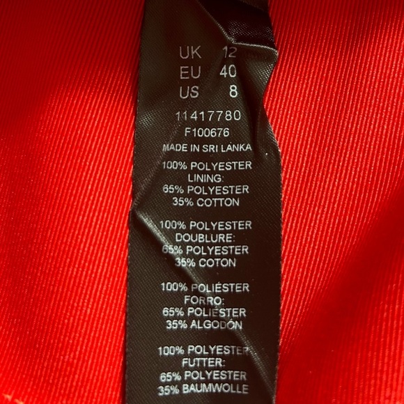 ASOS Red Sleeveless Cocktail Mini Dress - Picture 12 of 12